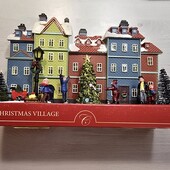 Christmas village! Новорічна інсталяція містечко, світиться, ялинка крутиться! Лот 3