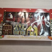 Новорічна інсталяція, різдвяне містечко! Світиться, на батарейках! Лот 9