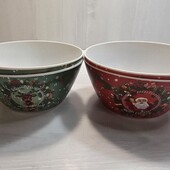 Новорічний посуд із добротного пластика! 1 салатниця на вибір! Лот 18