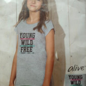 Комфортна, подовжена футболка натуральний склад Німеччина 152-158