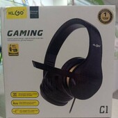 Новая игровая гарнитура с микрофоном цвет голубой