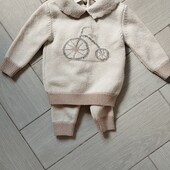 Теплий шерстяний костюм 12-18 міс