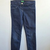 джинсы стрейчевые джеггинсы зауженные девочке United colors of Benetton джинсы на резинке