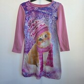 Ночнушка, пижама, домашнее платье девочке Котик George
