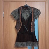 Класний карнавальний костюм вікінга, дикуна, печерної людини на 7-10 років