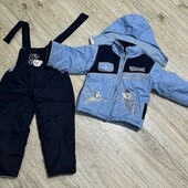 ✨ ✅ Теплий комбінезон з флісовою підкладкою для хлопчика 3-4 роки