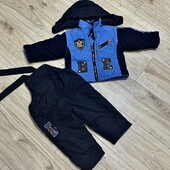 ✨ ✅ Теплий комбінезон з флісовою підкладкою для хлопчика 2-3 роки