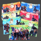 Трусики шортики 3 штуки асорті кольорів.