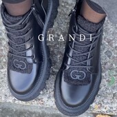 Ботиночки зима Grandi 38 р.(24,5 см) кожа натуральная, состояние новых , мой пролет