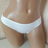 Бавовняні жіночі трусики білий 2хS, хS, S. Женские трусы 7077
