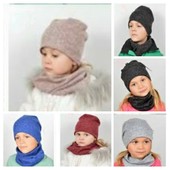 Теплые шапочки + снуд с ангоры на флисе! Смотрите замеры! Цвет и размер на выбор!