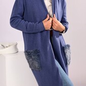 Тм Lilylin! Турция! Кардиган женский в цвете беж, Фото реальное!