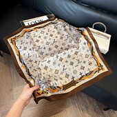 Платок стильный трендовый Искусственный шелк 70*70 см арт 32