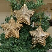 Ялинкові прикраси зірочки Висота 9см. Лот 3шт.