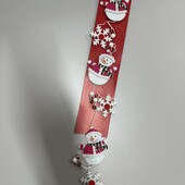 397. Livarno різдвяна підвісна прикраса у вигляді гірлянди з трьох сніговиків та сніжинок.