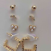 Набір сережок Trendz "Шик в деталях" - 4 пари на кожен день