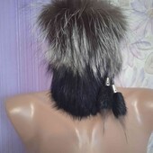 ❤️Не реально шикарна!!!!Нова шапочка.Натуральне хутро на резинці.На любий об'єм по голові підійде❤️