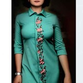 Гарна вишита подовжена сорочка,сукня-вишиванка.