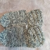 вязаные следки, тапочки