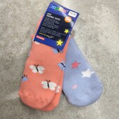 Набор махровых носков, р 23-26, 2 пары, светятся в темноте