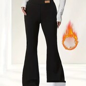 Чорні брюки кльош для жінок xxl 52-54 з утепленням. Нові.