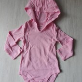 Боді з довгим рукавом hanes для дівчинки. 12/18міс