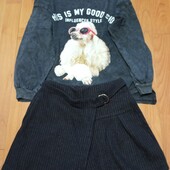 Реглан та спідничка-шорти від Зара ,9-10 р