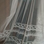 Шикарнейшая тюль грек сетка 3м 70см беленькая