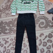 Комплект=легенями та кофтинка розмір 146