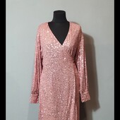 ❣️Boohoo сукня на запах паєтки