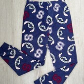 Stitch.флісові піжамні штани Disney з принтом Стіча для дівчинки 140 р.