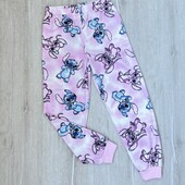 Stitch.Велюрові/фліс піжамні штани для дівчинки 122 (6-7 р.)