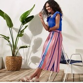 Спідниця міді в смужку з вискози від Tchibo (німеччина) розмір 46 евро=52