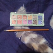 палетка теней + золотой карандаш