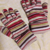 Теплі флісові рукавички