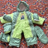 Зимовий комбінезон-трансформер. Овчина, 0-2роки