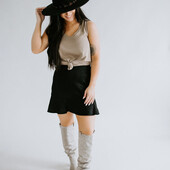 Шкіряна спідниця