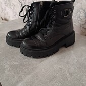 Зимние кожаные ботинки , Р 37, ст 23,5