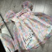 Розпродаж магазину! Сукня на гендерне паті спереду бант сукня для вагітної на животик