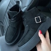 Черевики демі. Екозамш. 38р.-24,5см.