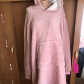 Меховушка дуже довга, плюшева, халат, плаття, худи, 3-4XL. слип, пижама