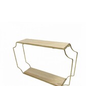 Поличка настінна метал + дерево