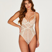 Арт.1225 жіноче мереживне біле боді від hunkemoller.