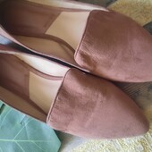 ❤️Фирменные лоферы Манго р.41.❤️Стиль и комфорт.замш,идеал.