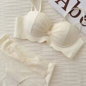 Мереживний комплект на маленький бюст А, колір Шампань, 38/85