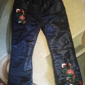 Болоневые теплые штаны