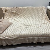 Супер лот! Двойной тёплый плед под норку 220*240