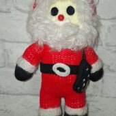 Вязнаний дід мороз, ручна робота, санта клаус
