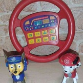 Лот іграшок.Кермо ( руль) музичне.Щенячий патруль: Гонщик,Маршал.