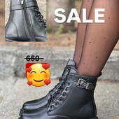 Чорні ботінки зима